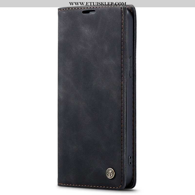 Etui Na Telefon do iPhone 15 Etui Folio Etui Ze Sztucznej Skóry W Stylu Vintage